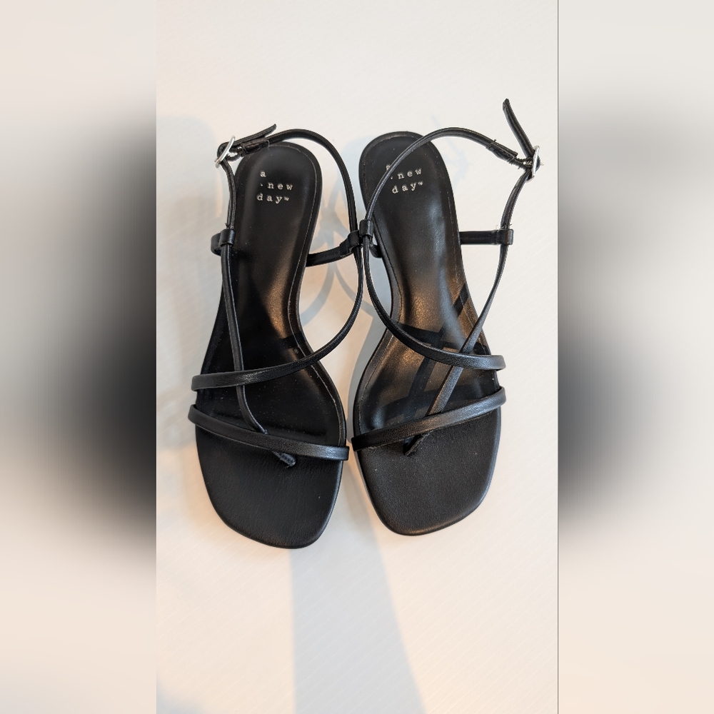 A New Day Women's Elegant Black Sandals